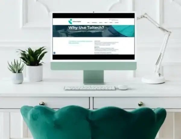 Toltech Digital Website Displayed On A Mac